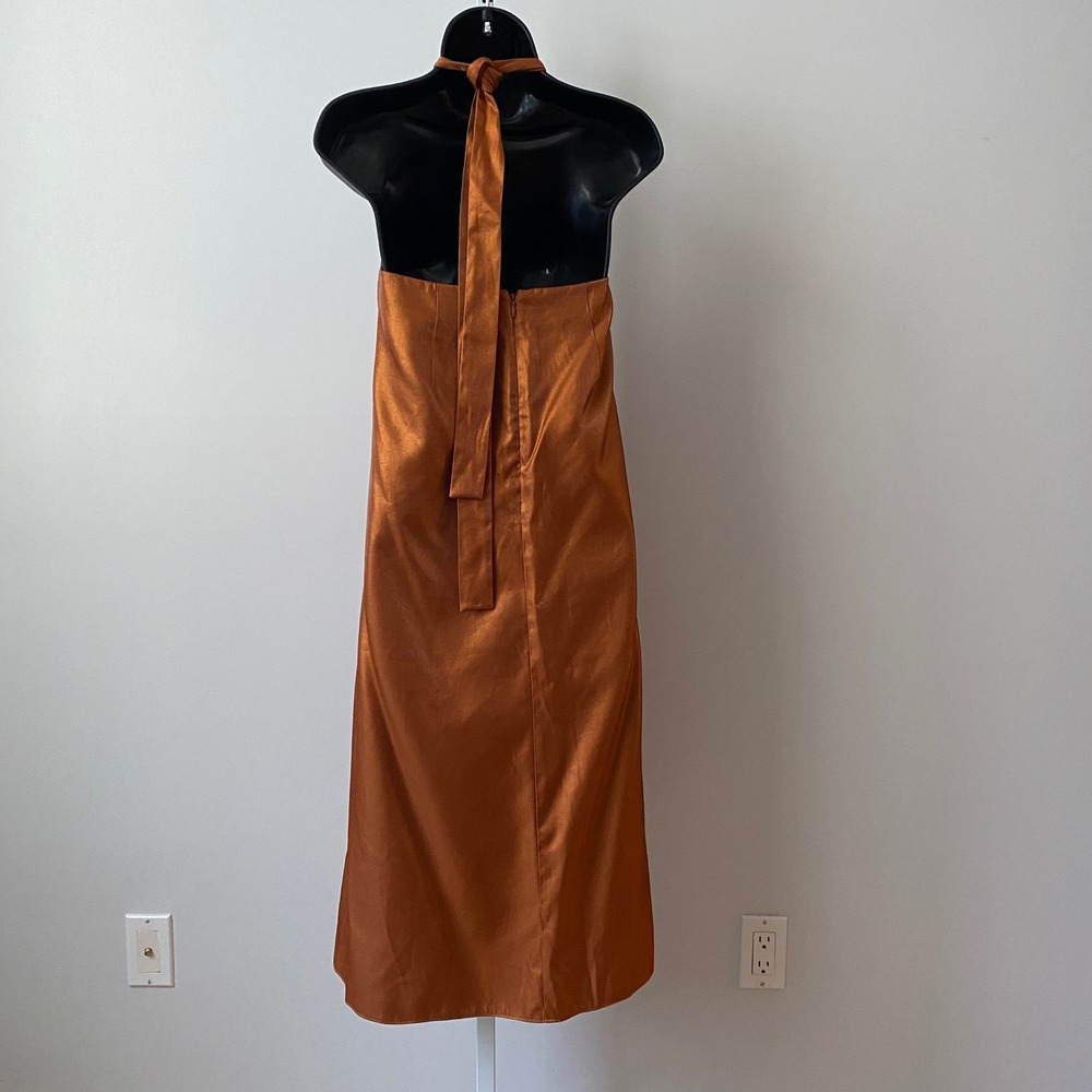 KEEPSAKE the Label Copper Halter Midi Dress - Picture 6 of 6